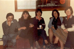 Staff at the Gaumont / Focus / Regal Cinema 1982 David Bage, Linda Hobson, Doreen Ternant, Mrs Arnott & Theresa Smith