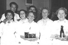 The Bridge Hotel, King Street, South Shields, from around about 1958 photo includes the manager, barman, bar maids, buffet maid & room maid