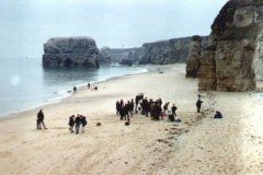 Catherine Cooksons Fifteen Streets the above photo was taking during filming of Fifteen Streets on the beach at Marsden Bay