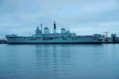 Royal Navy Ship in the River Tyne