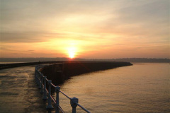Sunset over the River Tyne