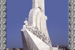 Sanddancers on Holiday, Monument to Prince Henry, Navigator of the Discoveries Lisbon, Portugal