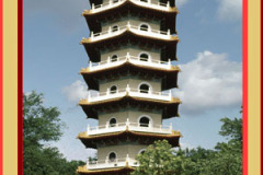Sanddancers on Holiday, Chinese Pagoda, Singapore