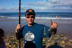Fishing on Marsden beach