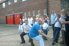 Satellite charity car pull