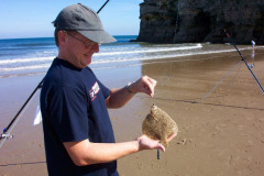 Fishing on Marsden beach