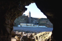 View of Marsden Grotto from inside the rock