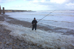 Sea Angling / foam on Marsden beach