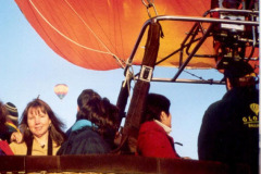 Hot air balloon over the Yarra Valley
