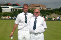 Dave Dunn & Mal Wade of Redhead West Park Club National Pairs Bowling Championships Winners Skegness 2003