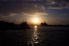 Sunset over the River Tyne